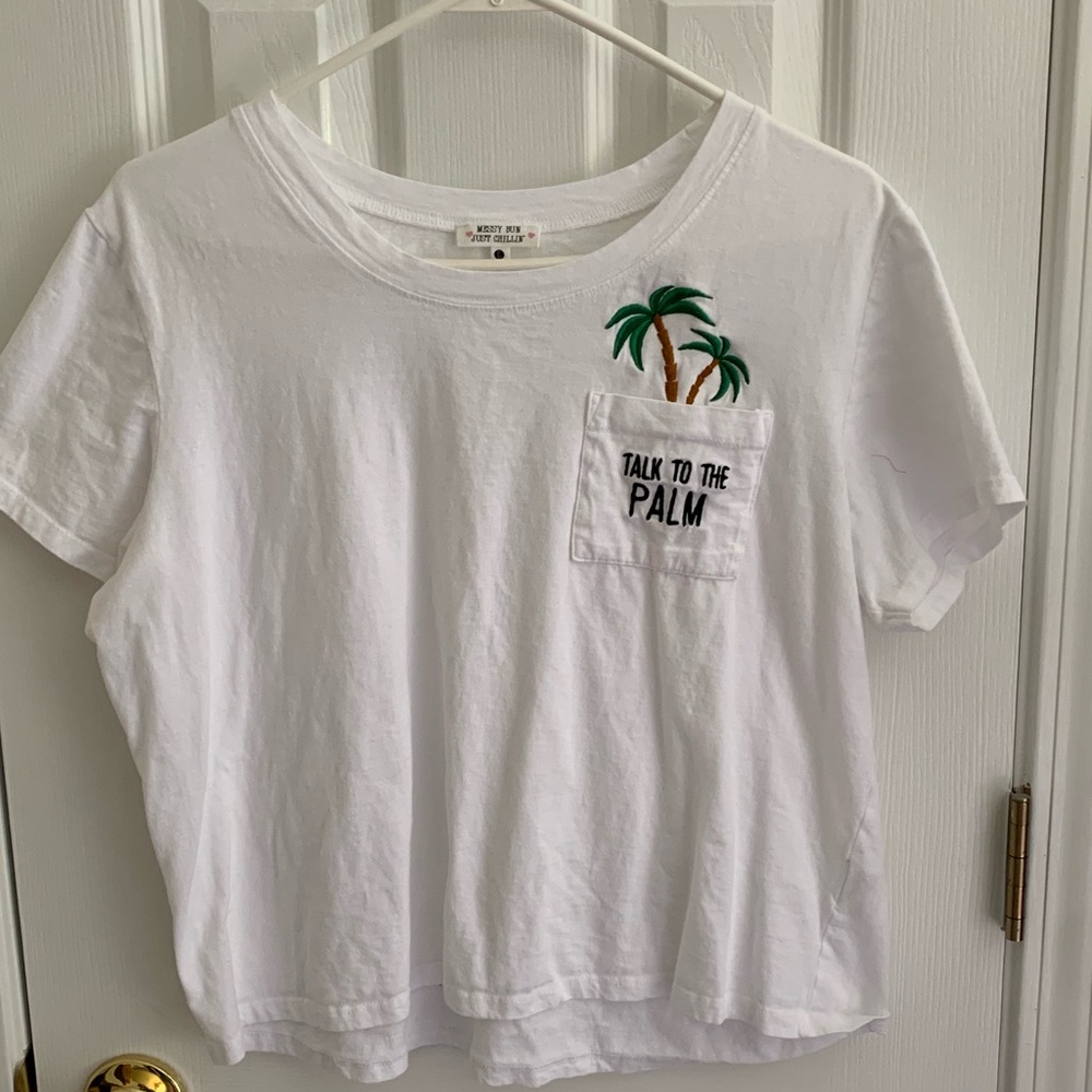 Talk to the palm Crop Top